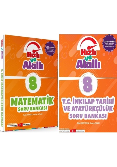 Tammat 8. Sınıf Matematik + İnkılap Tarih Hızlı Ve Akıllı Soru Bankası Set 2 Kitap