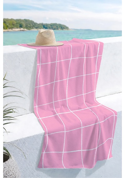 Pembe Ekose Modern Plaj Havlusu-minimalist Beyaz Çizgili Havuz Deniz Hızlı Kuruyan Mikrofiber Havlu Yağmur Leylak Pembe Ekose Modern Plaj Havlusu-minimalist Beyaz Çizgili Havuz Deniz Hızlı Kuruyan Mikrofiber Havlu Yağmur Leylak