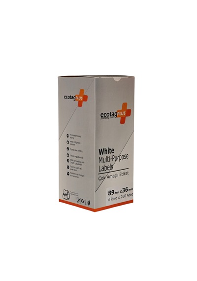 Ecotagplus Dymo Muadili Etiket - 89 Mm X 36 Mm - 4 X 260 Adet - Eko Paket - 99012 1