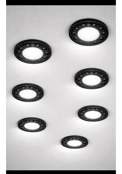 3 Işık Modlu, Ayarlı Yaylı, Sıva Altı 9 Watt Led Spot, Tavan Ve Merdiven Modern Tasarım Spot Lamba Siyah - Beyaz