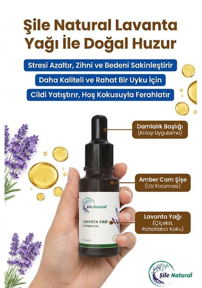 Lavanta Yağı 10 Ml Distile %100 Saf