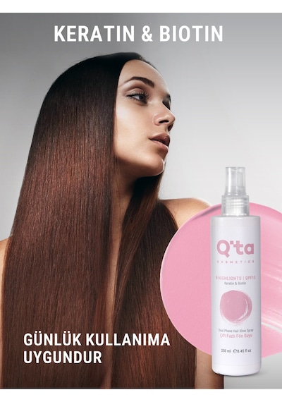 Isı Koruyucu Kolay Tarama Saç Şekillendirici Spreyi 250 ml