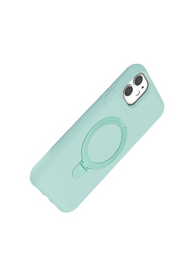 Apple İphone 11 Regal Magsafe Standlı Kapak - Su Yeşili