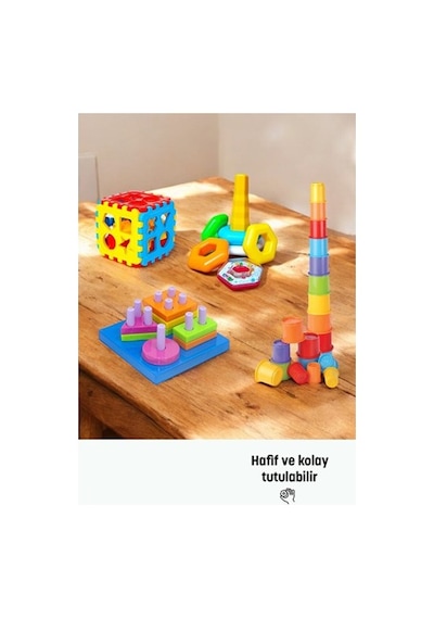 Kiki Bebeğimin Ilk Oyuncakları 4'lü Set Bultak Halka Puzzle Kule PKT.KIKI.005