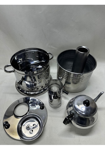 5 Litre Tek Musluklu Odunlu Semaver + Demlik