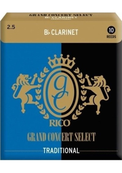 D'addario Rgc10bcl250 Grand Concert Bb Klarnet Kamışı No: 2.5 Orta Seviye/eğitim - 10'lu Paket Esnek Ve Kolay Çalım, Dengeli Tepki Ve Kararlı Performans