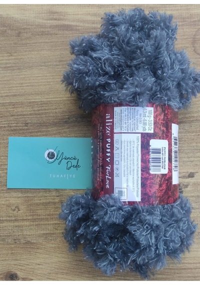 1 Adet Puffy Furlove 87 Elle Örülen Kalpli Yastık Bebek Battaniyesi Örgü Ipi Kürk Yapılı Puffy