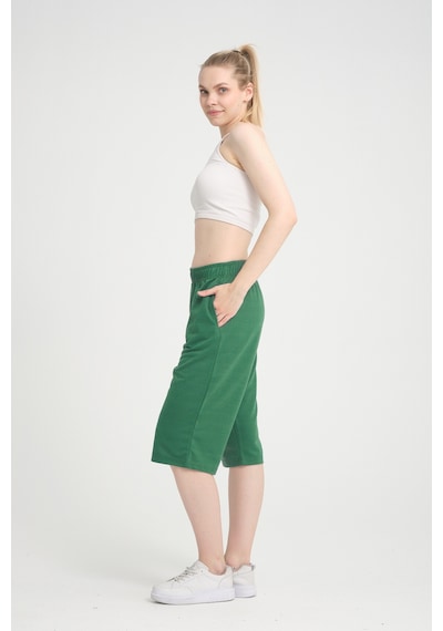 Superlife Kadın Kısa Kapri Şort Spr24ks64 Benetton Yeşili
