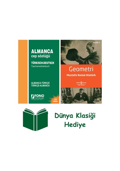 Almanca Cep Sözlüğü + Geometri + Dünya Klasiği Hediye