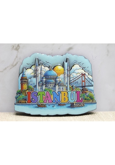 Ahşap İstanbul Temalı Magnet Alk4360
