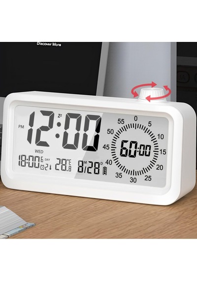 Dijital Mutfak Zamanlayıcı, 60 Dakika Görsel Zamanlayıcı Çalar Saat Çift Ekranlı Lcd Zaman Hatırlatma, Çocukların Sınıf Öğrenimi İçin Ev Okul Öğrenme Araçları, Öğretmen Masa Saati Çok Renkli