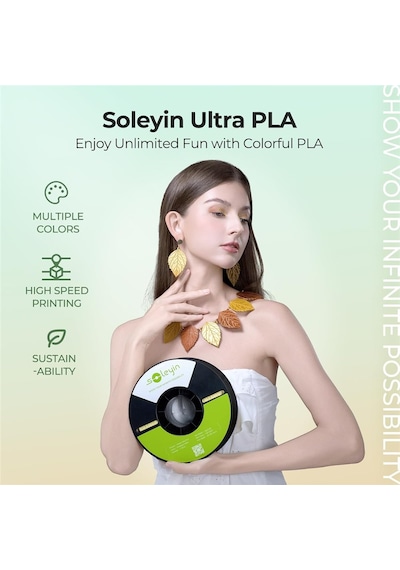 Creality Soleyin Ultra Pla Mat Beyaz Filament 1.75mm 1kg