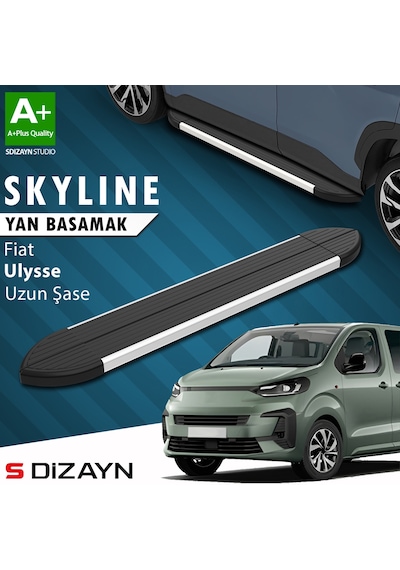 S-dizayn Fiat Ulysse Skyline Aluminyum Yan Basamak 243 Cm 2022 Üzeri A+ Kalite
