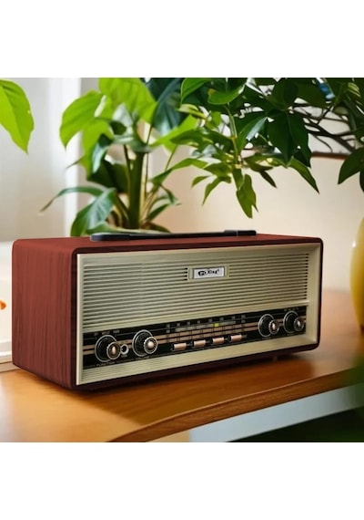 Lexroo Midi Boy Retro Radyo Bluetooth Destekli Taşınabilir Radyo - Kahverengi