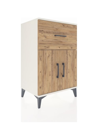 Hyperion Komodin Tek Raflı Tek Çekmeceli 2 Kapaklı 60x44x96 A... Aytaşı