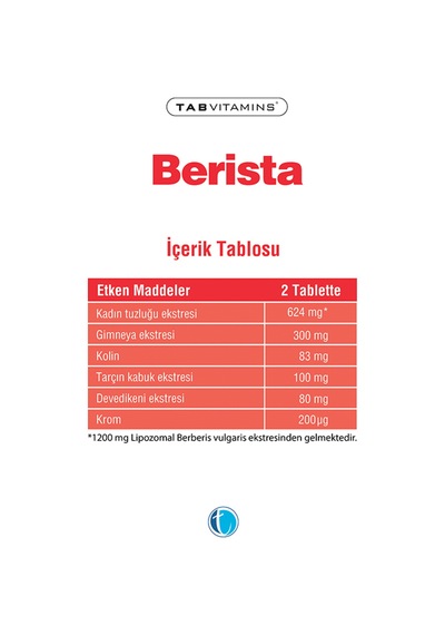 Tabvitamins Berista 60 Tablet Tanışma Paketi Shaker Hediyeli