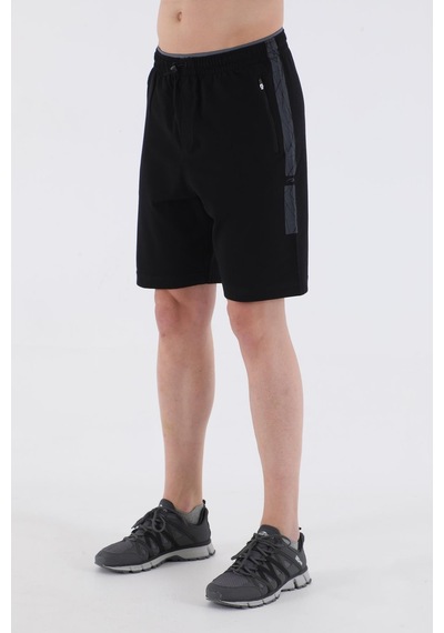 Maraton Sportswear Regular Erkek Basic Siyah Şort 21042-siyah