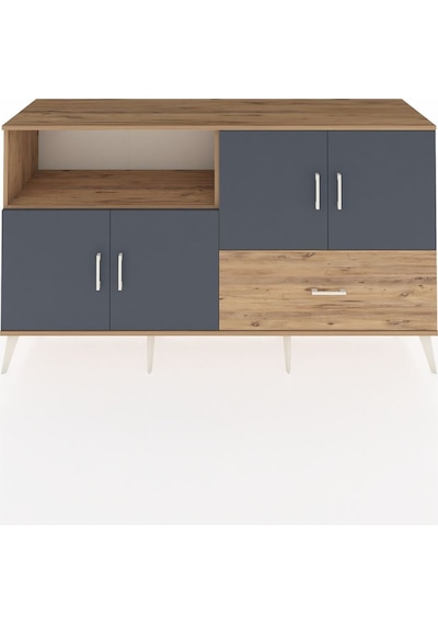 Hyperion Konsol 4 Raflı Tek Çekmeceli 4 Kapaklı 176x44x99 Çam-ant Çam-antrasit/çam Hyperion Konsol 4 Raflı Tek Çekmeceli 4 Kapaklı 176x44x99 Çam-ant Çam-antrasit/çam