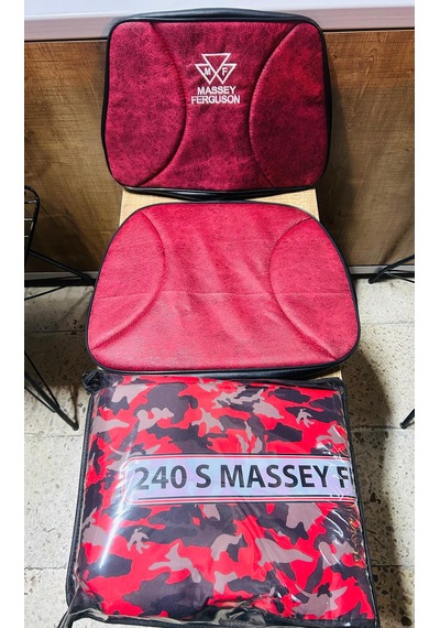 Massey Ferguson 240 Eski Model 1982-1999 Modeller Arası Lüx Branda Ve Mf Armalı Düz Koltuk Kılıfı