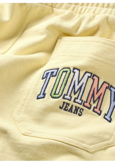 Tommy Jeans Standart Sarı Erkek Sweat Şort Dm0dm16331zho Tjm College Pop Surfe Sarı