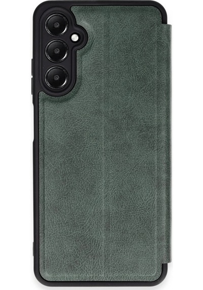 Mey İthalat Samsung Uyumlu Galaxy A35 5g Kılıf Flip Cover - Koyu Yeşil