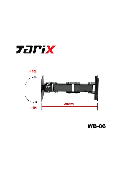 Tarix Wb-06 Hareketli Monitör Duvar Askı Aparatı 17"-27"