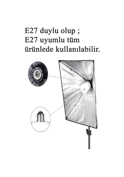 Zmr 40w Oval Torch Led Ampul Gri 6500k Beyaz Işık Dekoratif Jumbo Led Lamba