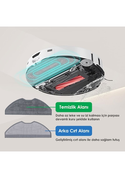 Tefal Rg 8l65 X-plorer Serie Uyumlu Robot Süpürge Mop Pedi / Bezi 2 Adet