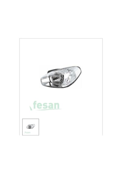 Hyundaı Accent Era 2006-2011 Sol Motorlu Beyaz Sinyalli Far