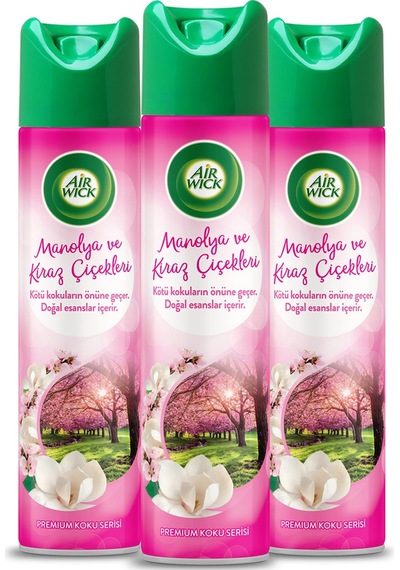 Air Wick Aerosol Kiraz Çiçekleri 3x300 Ml Kiraz Çiçeği