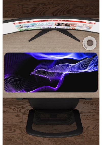 Noktalar Kaymaz Dikişli Kauçuk Oyuncu Mousepad V2 - 70x30 Xl Gaming Mouse Pad Fare Altlığı