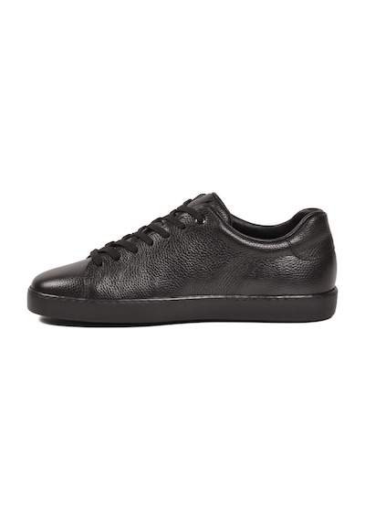 Ayakmod Siyah Floter Büyük Numara Hakiki Deri Erkek Casual Ayakkabı Sneaker 751m21 M