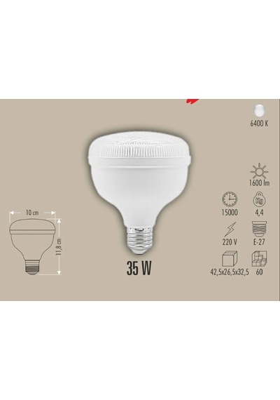 Cata Ct 4135 Kristal 35w Torch Led Ampul 6400k Beyaz Işık