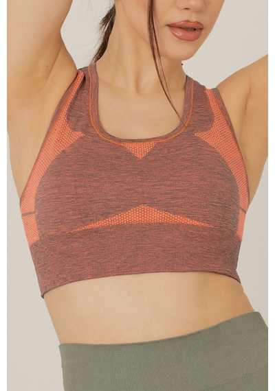 Miofit Seamless Dolgusuz Kadın Spor Sütyeni Grey