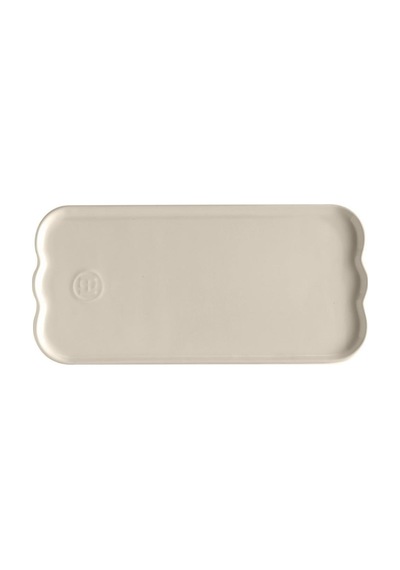 Emile Henry Madeleine Servis Tabağı 2 X 15 X 31,5 Cm Ekru / Clay Ekru