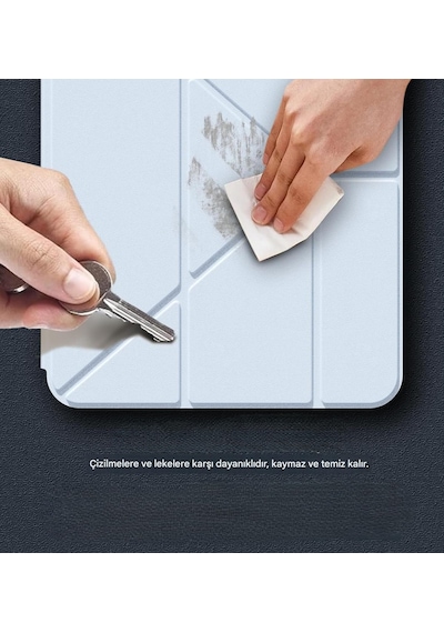 İpad 11. Nesil A16 2025 V 10.nesil 2022 İle Uyumlu Kapağı Ayrılabilir Mıknatıslı Arkası Sert Kılıf Kapaklı Kılıf