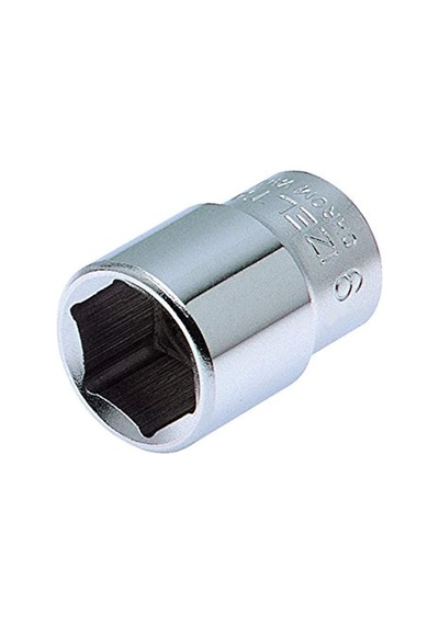 İzeltaş 1110060015 15 Mm 3/8" Altı Köşe Lokma Anahtar, Krom, 15 Mm