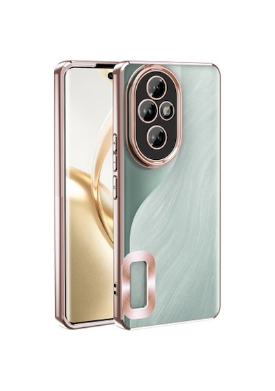 Lexroo Honor 200 Pro Kamera Korumalı Logo Gösteren Omega Tpu Silikon İnce Kılıf - Rose Gold