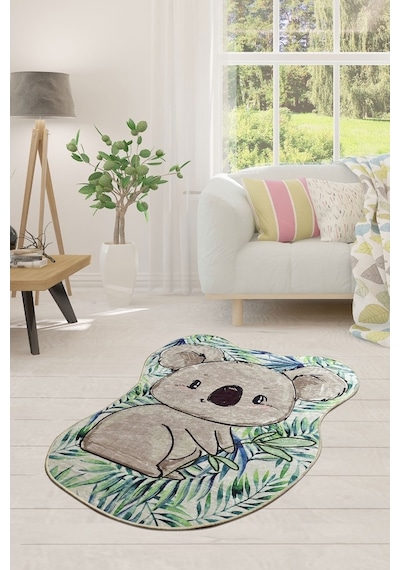 Koala Shape 80X100 Cm Dekoratif Halı Kaymaz Halı