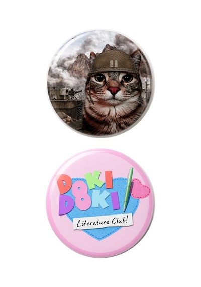 Trend-17 - 6'lı Anime Kawaii Rozet Seti Renkli Karakter Desenli Sevimli Broş Pin Çok Renkli