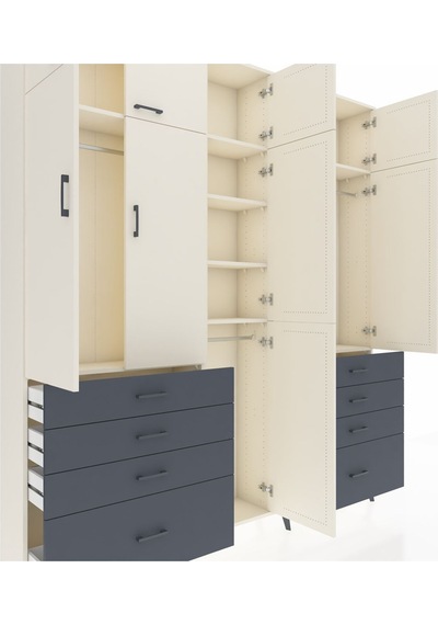 Arges Dolap 8 Raflı 8 Çekmeceli 3 Askılı 220x30x243 Aytaşı-aytaşı/antrasit Aytası/antrasıt Arges Dolap 8 Raflı 8 Çekmeceli 3 Askılı 220x30x243 Aytaşı-aytaşı/antrasit Aytası/antrasıt