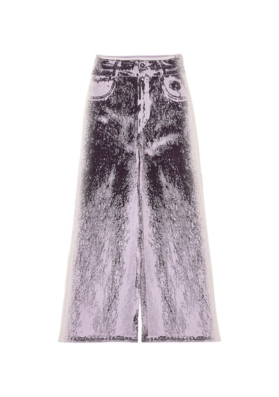 Ph5 Zahra Geniş Paça Pantolon Mor
