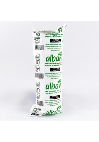 Alban 6109 Alçılı Sargı Bezi, 15 X 200 Cm.-54298