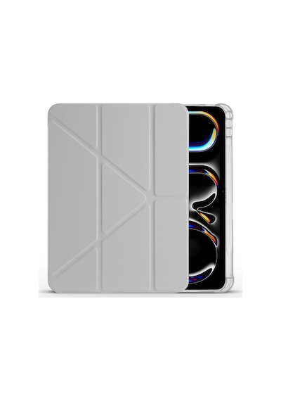 Apple Uyumlu iPad Pro 11 İnç 2.nesil 2020 Kılıf Üçgen Katlanabilir Kalem Şarj Bölmeli Kılıf Kapaklı Kılıf