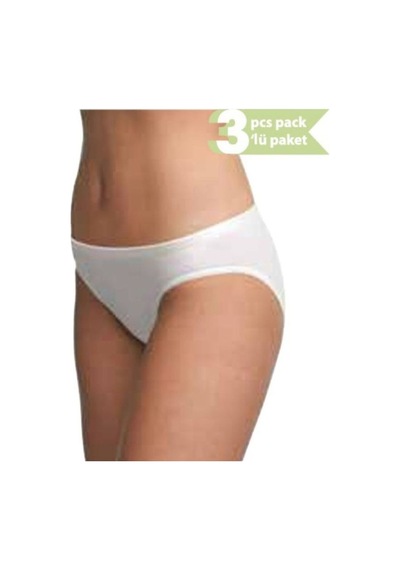 Blackspade 3'lü Paket İz Yapmayan Kadın Slip Külot Beyaz