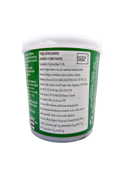 Aroy-d Yeşil Köri Ezmesi Green Curry Paste 400 Gr