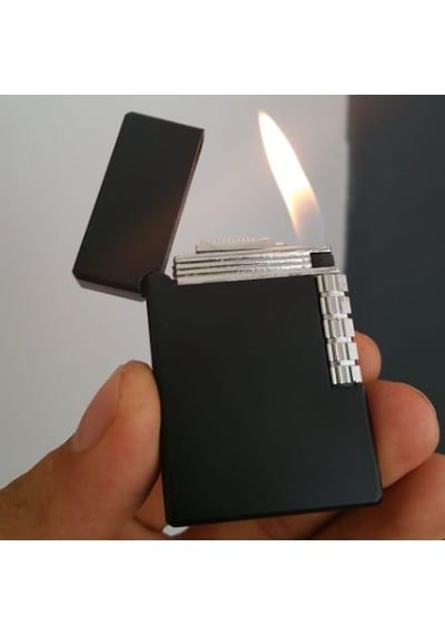 Yandan Çarklı Gazlı Siyah Metal Çakmak N11.3490