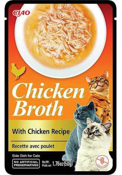 3 Adet Ciao Chicken Broth Tavuk Sulu Ve Tavuklu Kedi Çorbası 50 Gr