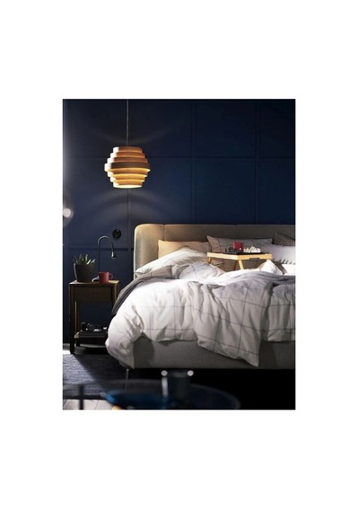 Ikea Bredvecklare Tek Kişilik Nevresim Takımı 150 X 200 Cm Lacivert - Beyaz