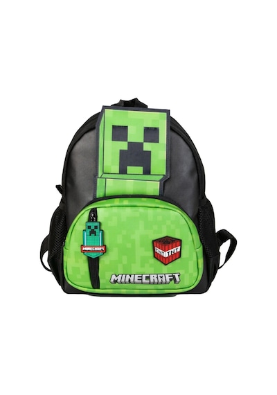 Minecraft Lisanslı Erkek Çocuk Anaokulu Çantası - Minecraft Baskılı - 26618 Yeşil